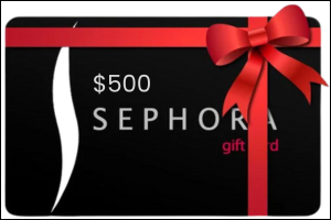 Win a $500 Sephora Gift Card