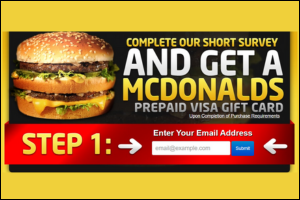 Win a McDonalds Gift Card